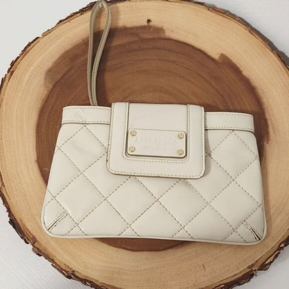 Kate Spade Wallet Pouch Patent Leather  Logo Zip - Picture 4 of 12